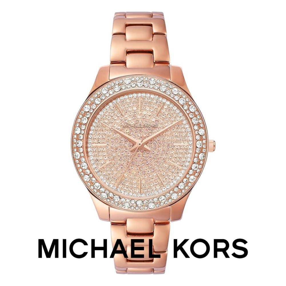 MICHAEL KORS- Women's Liliane Three-Hand Rose Gold-Tone Stainless Steel - Picture 2 of 9